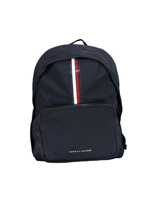 Tommy Hilfiger Blue Sleek Backpack With Laptop Holder for men