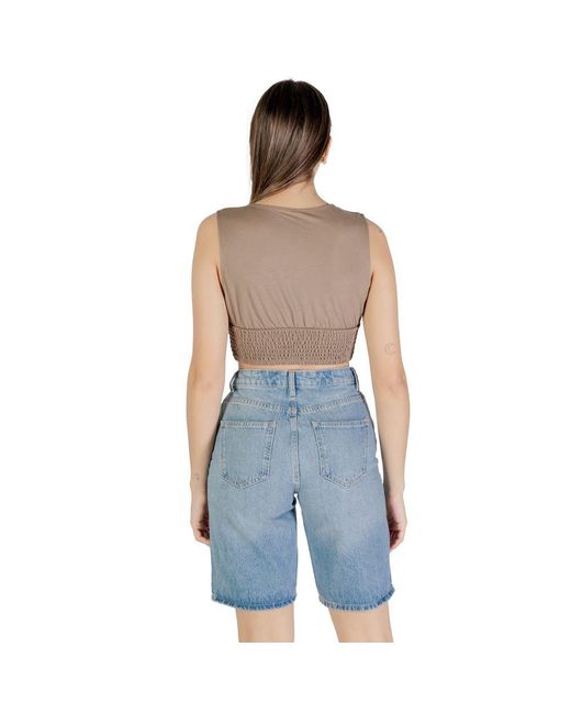 ONLY Blue Viscose Top
