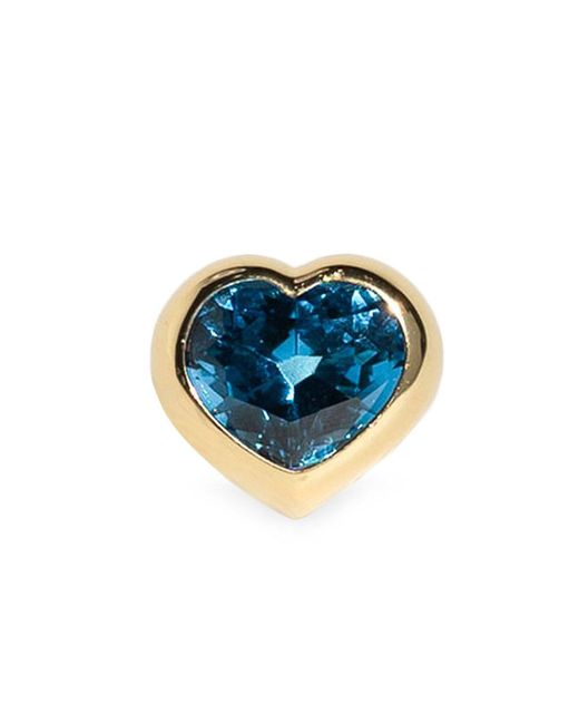 Dans Les Rues Blue Lux Heart Ring