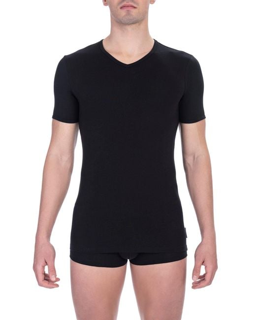 Bikkembergs Black Cotton Men T for men