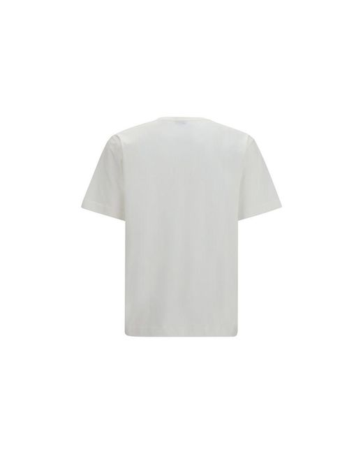Burberry White Cotton T for men