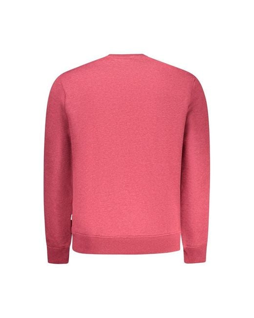 Pepe Jeans Pink Rosso Cotton Men Sweatshirt for men
