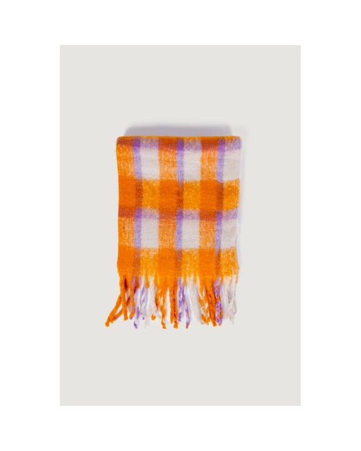 ONLY Orange Polyester Scarf