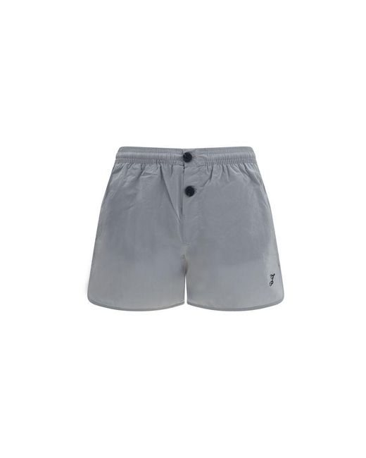 Jacquemus Gray Polyamide Bermuda Shorts for men