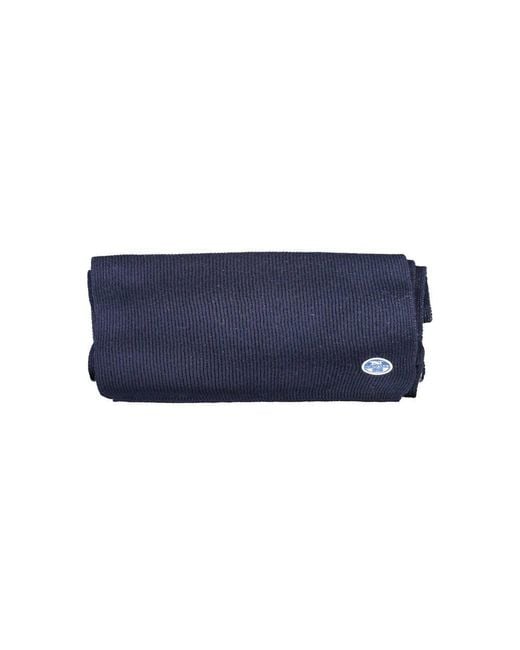 North Sails Blue Cotton Scarf for men