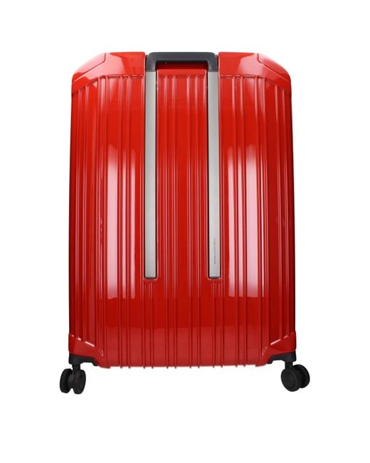 Piquadro Red Polycarbonate Luggage And Travel for men