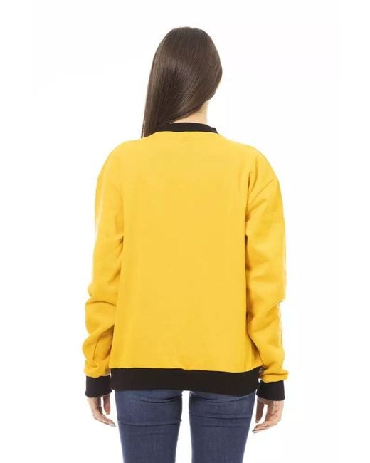 Baldinini Yellow Cotton Sweater