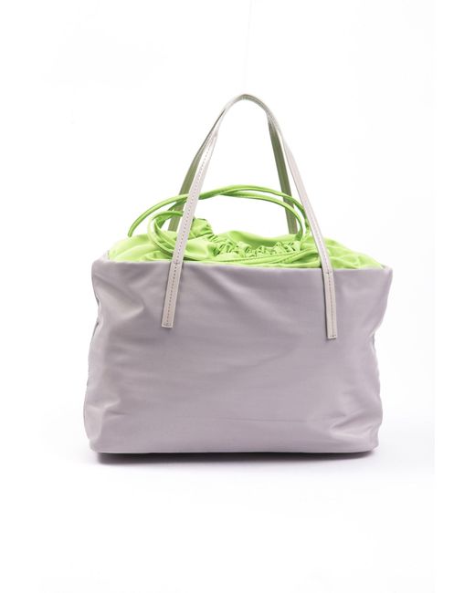 Byblos Gray Chic Shopper Tote For Sophisticated Style