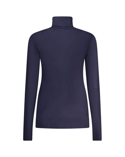 Norway 1963 Blue Blu Viscosa Woman Sweater
