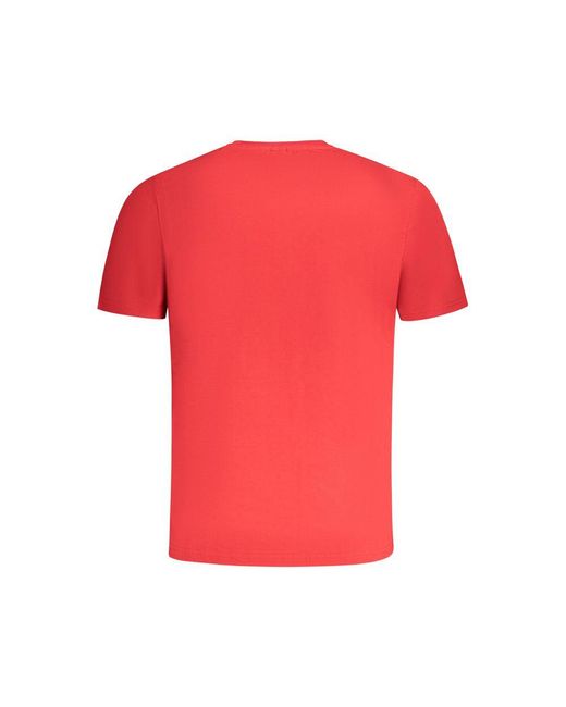 North Sails Red Cotton T-Shirt for men