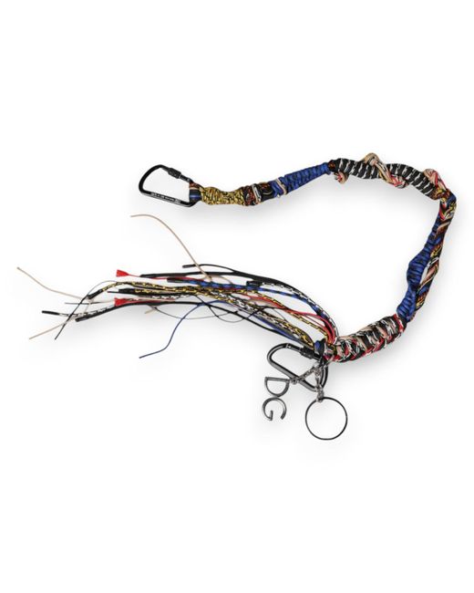 Dolce & Gabbana Multicolor Braided Rope Logo Bag Shoulder Strap