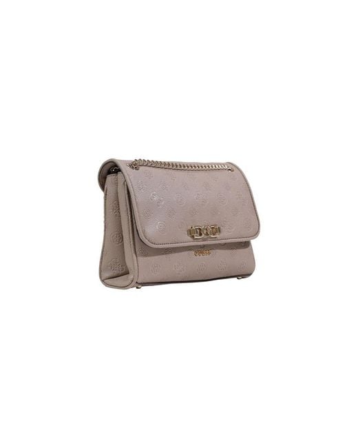 Guess Gray Beige Polyethylene Handbag