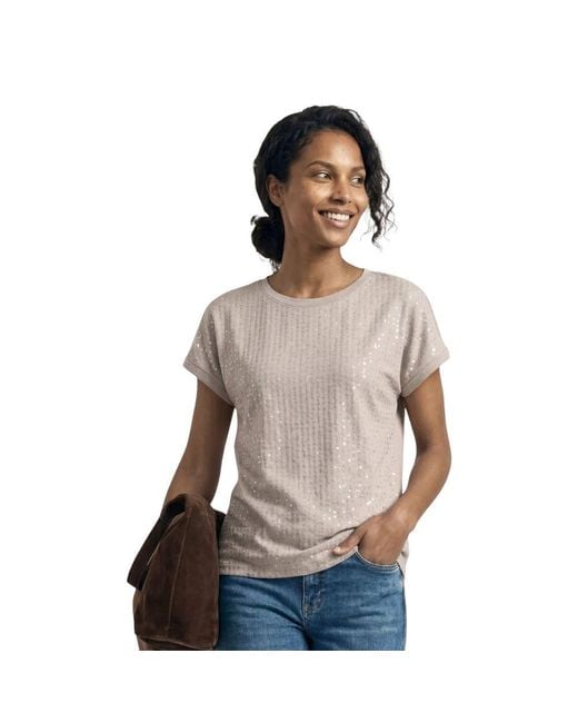 Street One Brown Beige Polyester T
