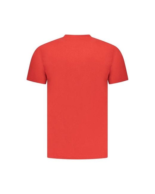Roberto Cavalli Red Cotton T-Shirt for men