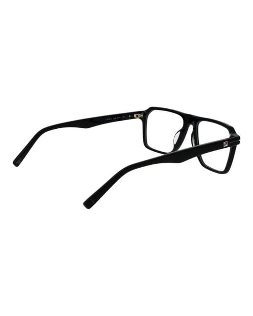 Fila Black Cellulose Acetate Glasses (frames) for men