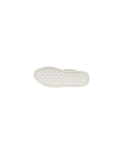Calvin Klein White Beige Recycled Cotton Platform Sneakers