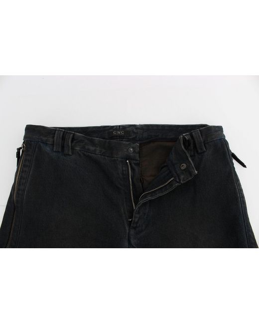 CoSTUME NATIONAL Black Cotton Slim Denim Jeans Blue Sig17918 for men