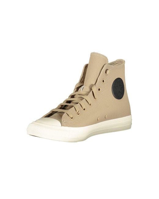 Converse Natural Beige Leather Unisex Sneaker for men