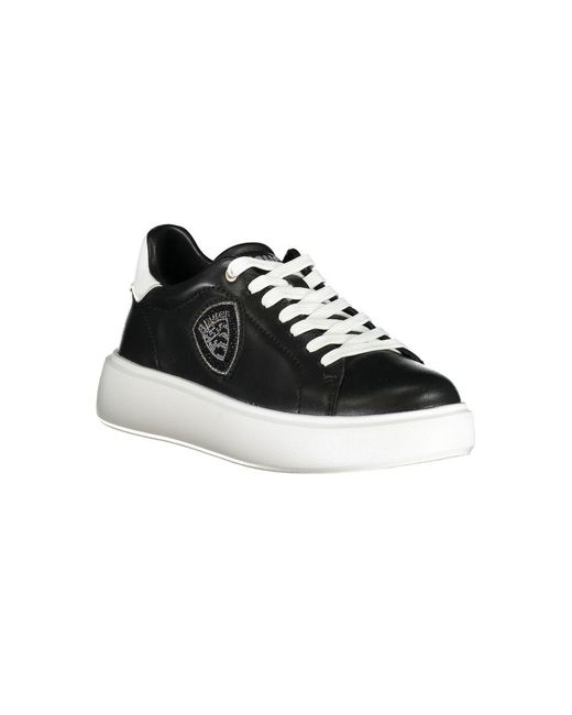 Blauer Black Leather Sneaker