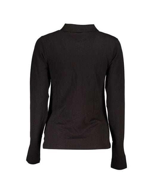 Tommy Hilfiger Black Cotton Polo 'Shirt