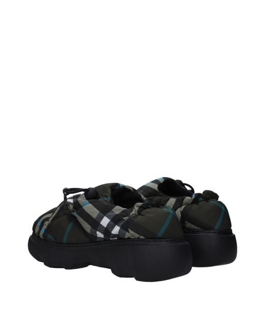 Burberry Black Green Fabric Slip for men