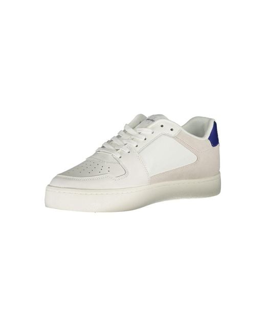 Calvin Klein Multicolor White Polyurethane Men's Sneaker for men