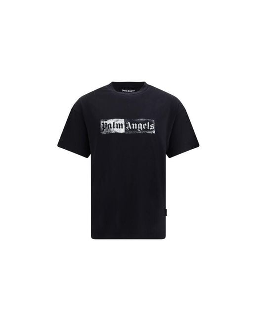 Palm Angels Black Cotton T for men