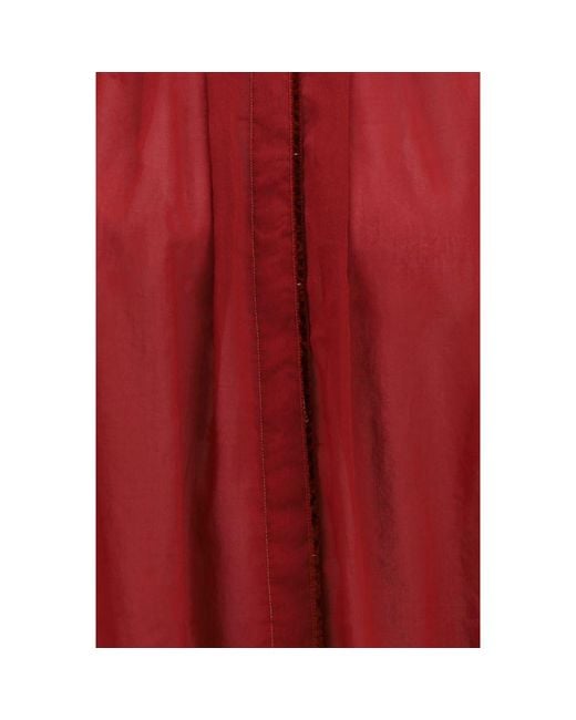Forte_forte Red Multicolor Cotton Blouse