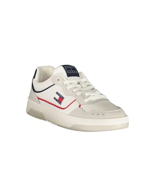 Tommy Hilfiger White Leather Sneaker for men