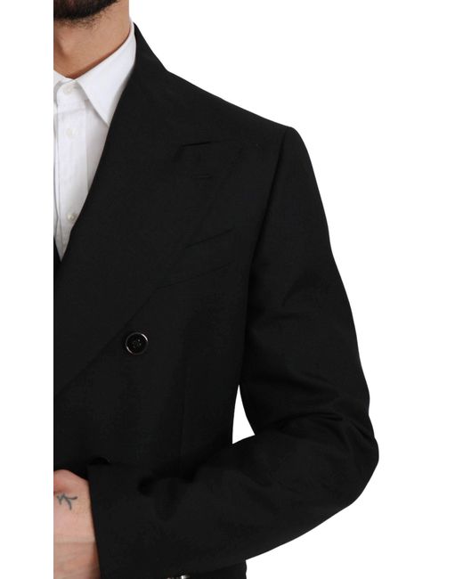 Dolce & Gabbana Brown Slim Fit Coat Jacket MARTINI Blazer
