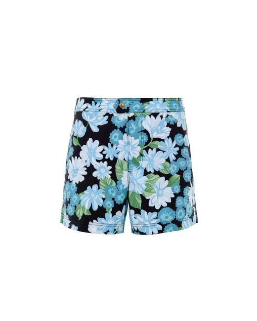 Tom Ford Blue Polyamide Swim Shorts for men