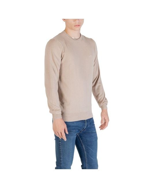 Guess Blue Beige Polyester Sweatshirt for men