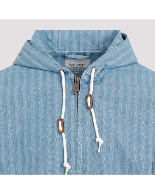 Carhartt Blue Cotton Menard Jacket for men