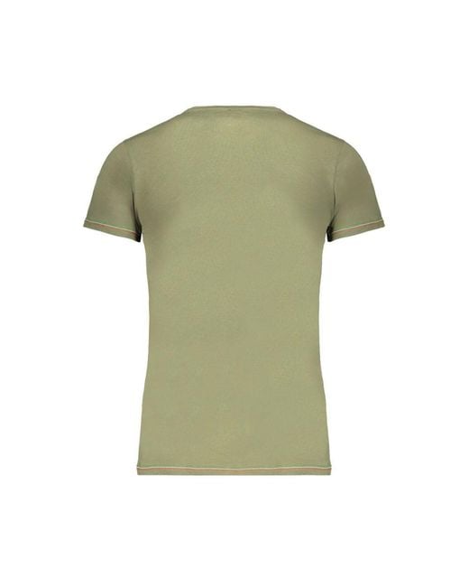 Aeronautica Militare Green Cotton T-Shirt for men