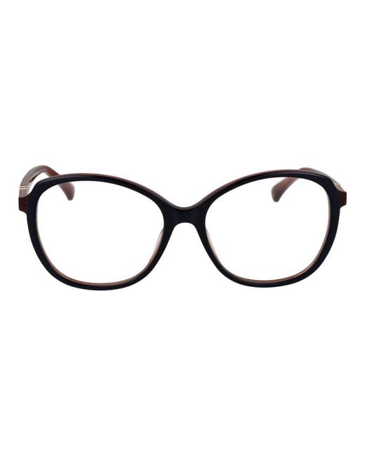 Max Mara Black Blue Plastic Glasses (frames)