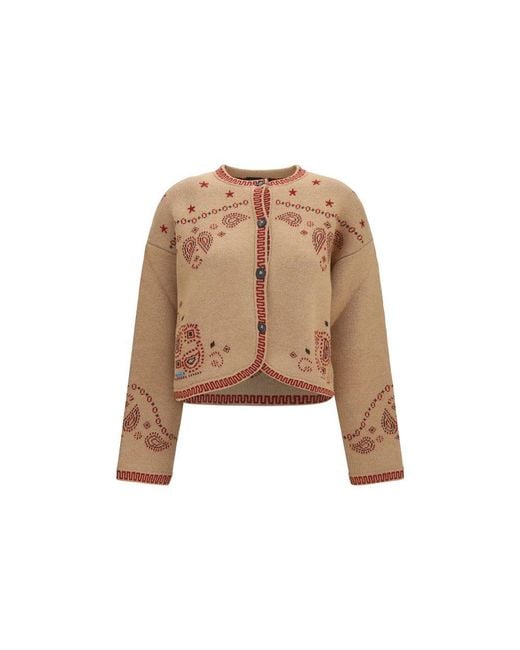 Alanui Natural Brown Wool Oves Aries Full