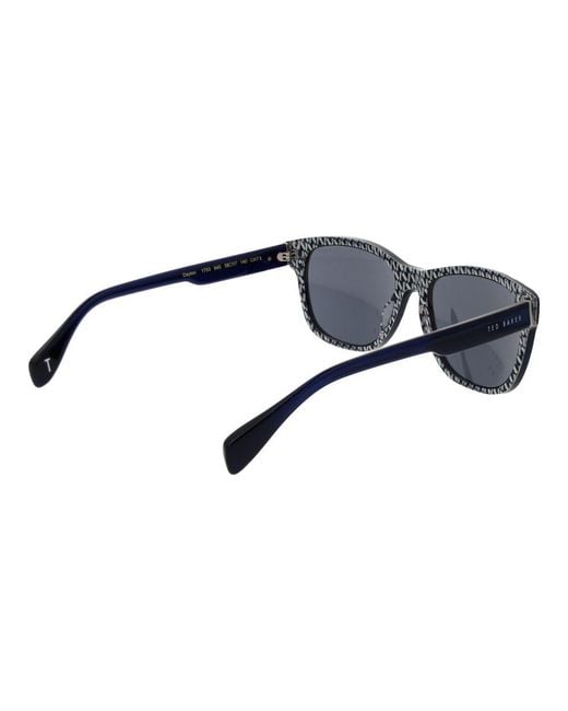 Ted Baker Black Blue Acetate Sunglasses for men