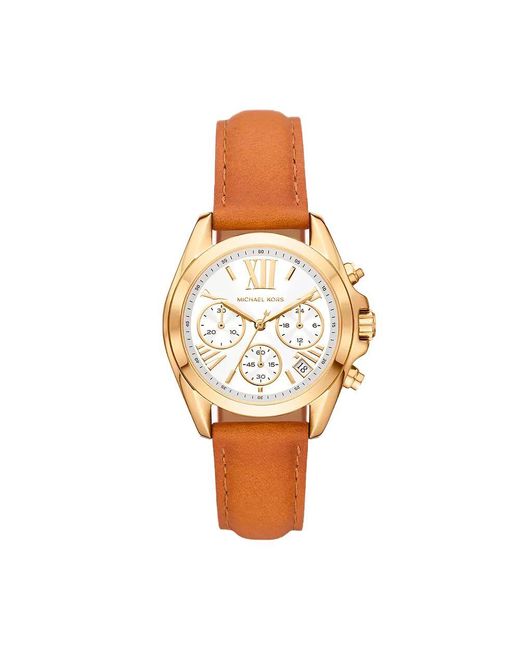 Michael Kors White Brown Leather Watch