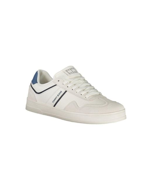 Tommy Hilfiger White Polyester Sneaker for men