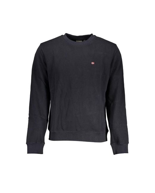 Napapijri Blue Cotton Sweater for men