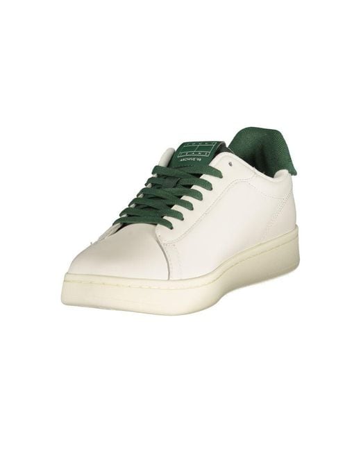 Tommy Hilfiger White Poliuretano Uomo Sneaker for men
