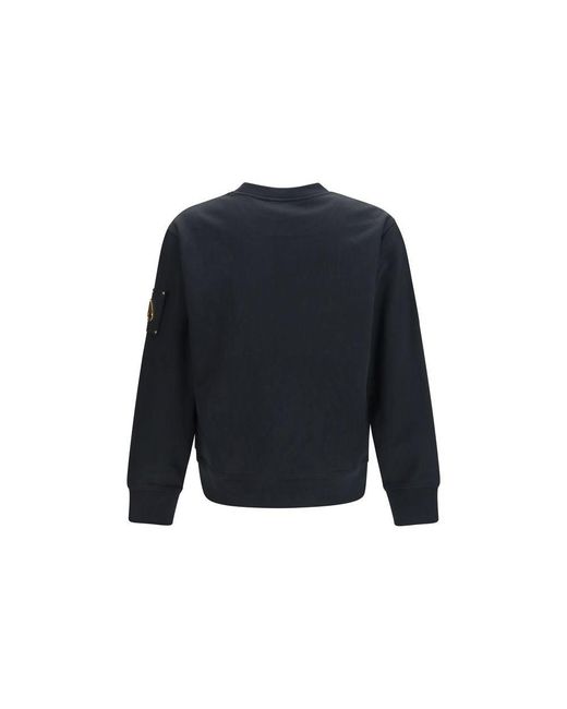 Moose Knuckles Blue Black Cotton Sweatshirt for men