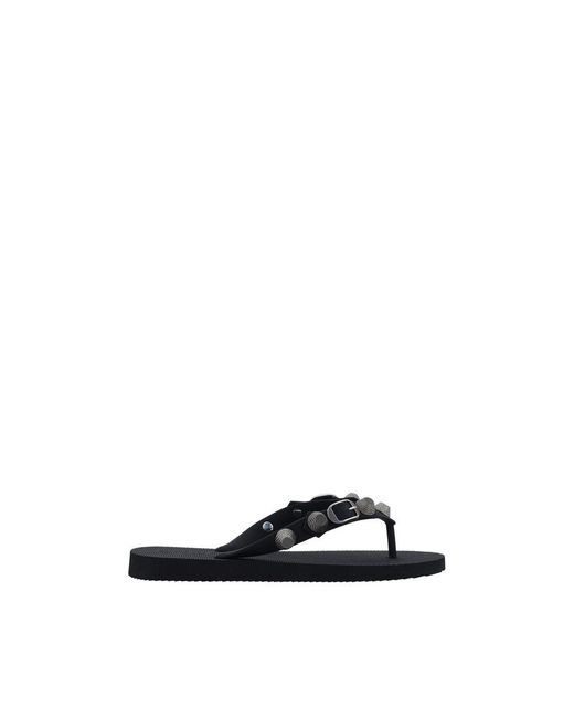Balenciaga Blue Polyester Flat Sandals