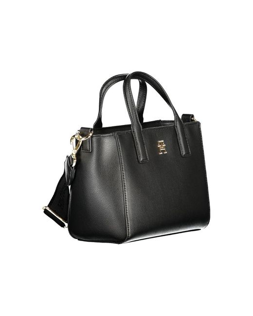 Tommy Hilfiger Black Polyester Handbag