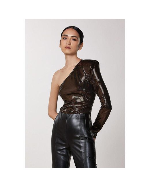Patrizia Pepe Gray Acetate Blouse