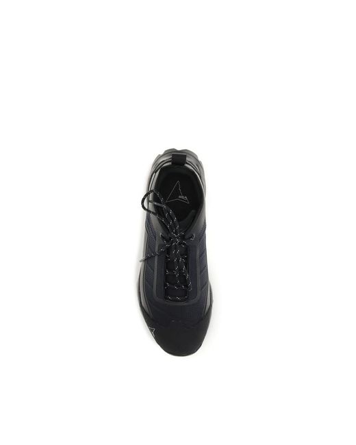 Roa Black Polyester Athletic Sneakers for men