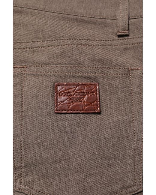 Dolce & Gabbana Gray Tailored Straightleg Pants for men