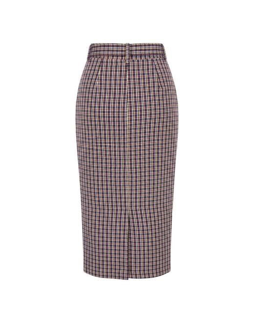 Trussardi Multicolor Black Cotton Skirt