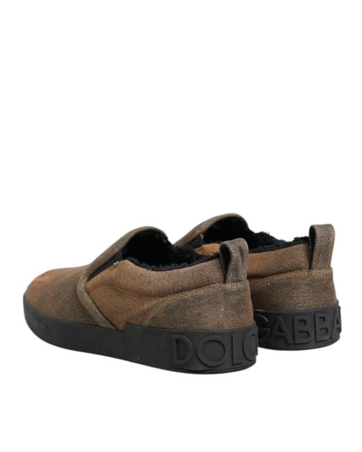 Dolce & Gabbana Brown Sneakers for men