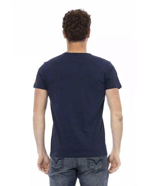 TRUSSARDI ACTION Blue Cotton Men T for men